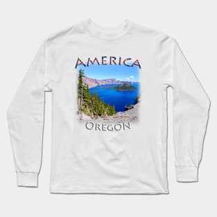 America - Oregon - Crater Lake Long Sleeve T-Shirt